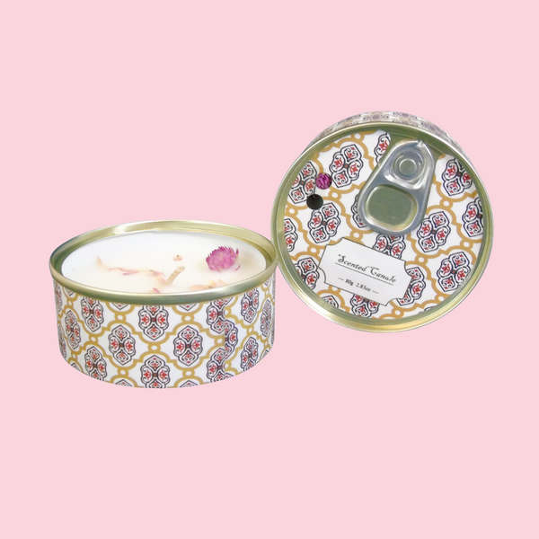 Flower-Infused Intention Candle